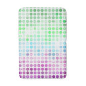 Groovy Eclectic Boho Abstract Toric Pride-Flagge Badematte (Vorderseite Vertikal)