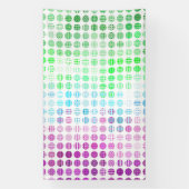Groovy Eclectic Boho Abstract Toric Pride-Flagge Banner (Vertikal)
