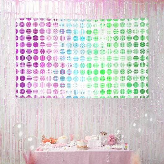 Groovy Eclectic Boho Abstract Toric Pride-Flagge Banner (Party)