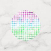 Groovy Eclectic Boho Abstract Toric Pride-Flagge Konfetti (Klein Vorderseite)