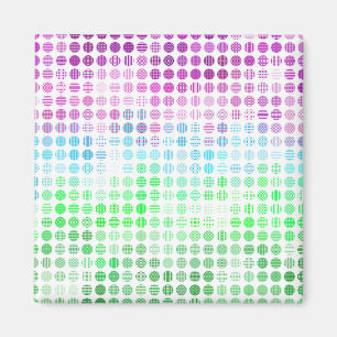 Groovy Eclectic Boho Abstract Toric Pride-Flagge Magnet