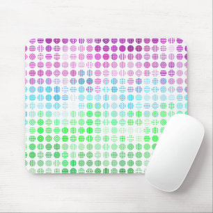 Groovy Eclectic Boho Abstract Toric Pride-Flagge Mousepad