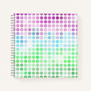 Groovy Eclectic Boho Abstract Toric Pride-Flagge Notizblock