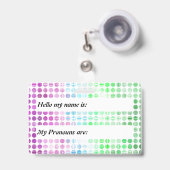 Groovy Eclectic Boho Abstrakt Toric Prilag Flag Ausweis (Vorderseite mit Ausziehbar)