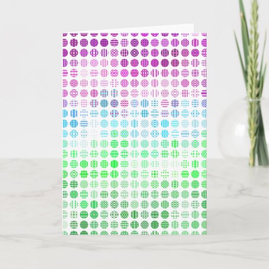 Groovy Eclectic Boho Abstrakt Toric Prilag Flag Dankeskarte (Vorderseite)