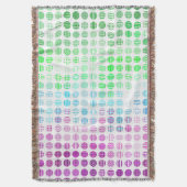 Groovy Eclectic Boho Abstrakt Toric Prilag Flag Decke (Vorderseite Vertikal)