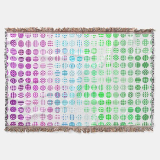 Groovy Eclectic Boho Abstrakt Toric Prilag Flag Decke (Vorderseite)