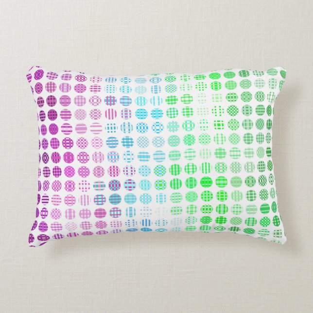Groovy Eclectic Boho Abstrakt Toric Prilag Flag Dekokissen (Vorderseite)
