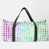 Groovy Eclectic Boho Abstrakt Toric Prilag Flag Duffle Bag (Vorderseite)