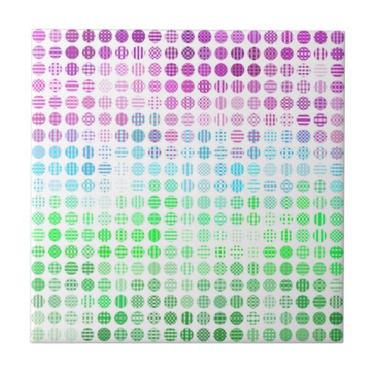 Groovy Eclectic Boho Abstrakt Toric Prilag Flag Fliese (Vorderseite)