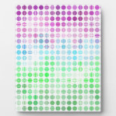 Groovy Eclectic Boho Abstrakt Toric Prilag Flag Fotoplatte (Vorderseite)