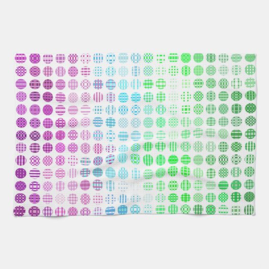 Groovy Eclectic Boho Abstrakt Toric Prilag Flag Geschirrtuch (Horizontal)