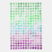 Groovy Eclectic Boho Abstrakt Toric Prilag Flag Geschirrtuch (Vertikal)