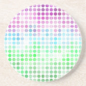 Groovy Eclectic Boho Abstrakt Toric Prilag Flag Getränkeuntersetzer (Vorne)