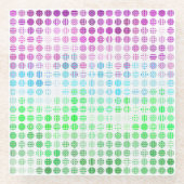 Groovy Eclectic Boho Abstrakt Toric Prilag Flag Glasuntersetzer (Vorderseite)