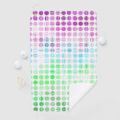 Groovy Eclectic Boho Abstrakt Toric Prilag Flag Golfhandtuch (Insitu)