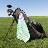 Groovy Eclectic Boho Abstrakt Toric Prilag Flag Golfhandtuch (Gras)