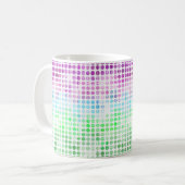 Groovy Eclectic Boho Abstrakt Toric Prilag Flag Kaffeetasse (Vorderseite Links)