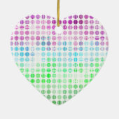 Groovy Eclectic Boho Abstrakt Toric Prilag Flag Keramik Ornament (Hinten)