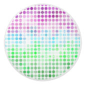 Groovy Eclectic Boho Abstrakt Toric Prilag Flag Keramikknauf (Vorderseite)
