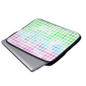 Groovy Eclectic Boho Abstrakt Toric Prilag Flag Laptopschutzhülle (Vorne Knopf)