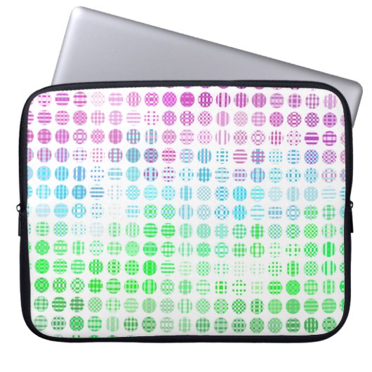 Groovy Eclectic Boho Abstrakt Toric Prilag Flag Laptopschutzhülle (Vorderseite)