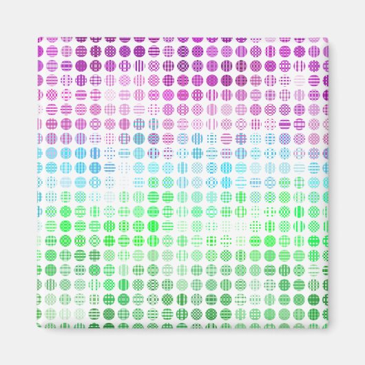 Groovy Eclectic Boho Abstrakt Toric Prilag Flag Magnet (Vorne)