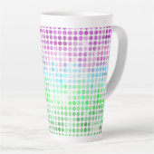 Groovy Eclectic Boho Abstrakt Toric Prilag Flag Milchtasse (Rechte Ecke)