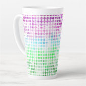Groovy Eclectic Boho Abstrakt Toric Prilag Flag Milchtasse (Linke Ecke)