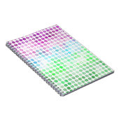 Groovy Eclectic Boho Abstrakt Toric Prilag Flag Notizblock (Rechte Seite)