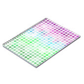 Groovy Eclectic Boho Abstrakt Toric Prilag Flag Notizblock (Linke Seite)