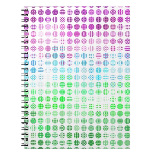 Groovy Eclectic Boho Abstrakt Toric Prilag Flag Notizblock (Vorderseite)