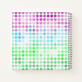 Groovy Eclectic Boho Abstrakt Toric Prilag Flag Notizblock (Rückseite)