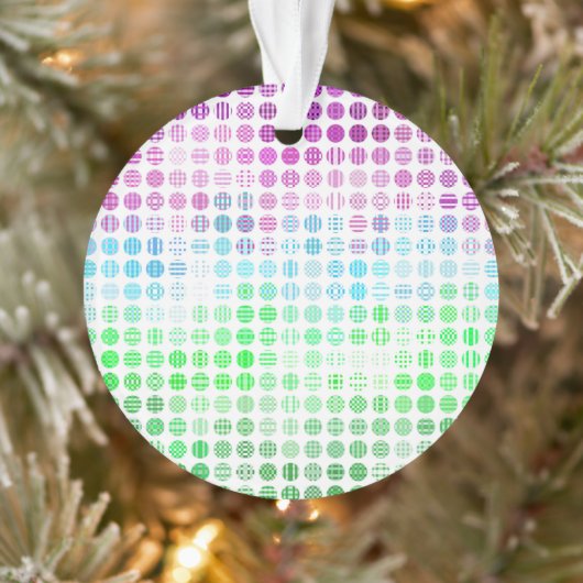 Groovy Eclectic Boho Abstrakt Toric Prilag Flag Ornament (Baum)
