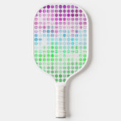 Groovy Eclectic Boho Abstrakt Toric Prilag Flag Pickleball Schläger (Vorderseite)