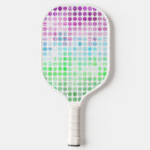 Groovy Eclectic Boho Abstrakt Toric Prilag Flag Pickleball Schläger (Rückseite)