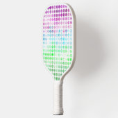 Groovy Eclectic Boho Abstrakt Toric Prilag Flag Pickleball Schläger (Links)