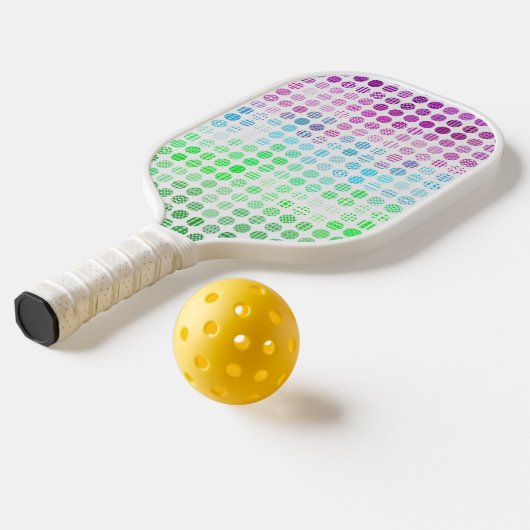 Groovy Eclectic Boho Abstrakt Toric Prilag Flag Pickleball Schläger (Ablage2 )