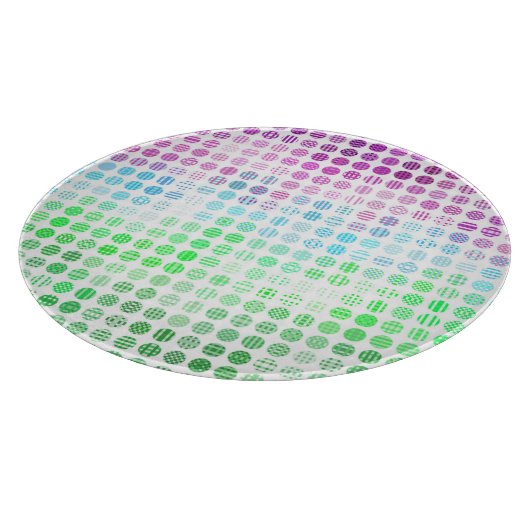 Groovy Eclectic Boho Abstrakt Toric Prilag Flag Schneidebrett (Ecke)