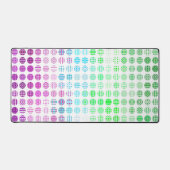 Groovy Eclectic Boho Abstrakt Toric Prilag Flag Schreibtischunterlage (Vorderseite)