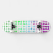 Groovy Eclectic Boho Abstrakt Toric Prilag Flag Skateboard (Horizontal)