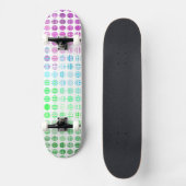 Groovy Eclectic Boho Abstrakt Toric Prilag Flag Skateboard (Vorderseite)