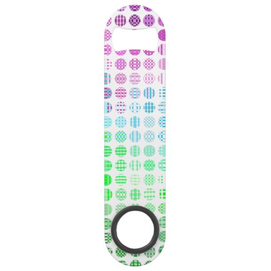 Groovy Eclectic Boho Abstrakt Toric Prilag Flag Speed Flaschenöffner (Vorderseite)
