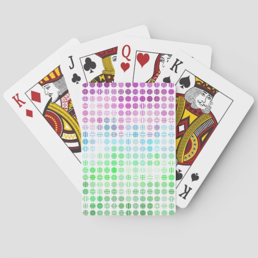 Groovy Eclectic Boho Abstrakt Toric Prilag Flag Spielkarten (Rückseite)