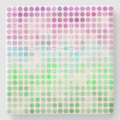 Groovy Eclectic Boho Abstrakt Toric Prilag Flag Steinuntersetzer (Vorderseite)