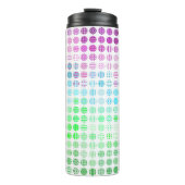 Groovy Eclectic Boho Abstrakt Toric Prilag Flag Thermosbecher (Vorderseite)