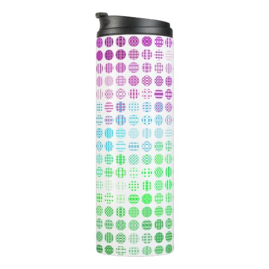 Groovy Eclectic Boho Abstrakt Toric Prilag Flag Thermosbecher (Nach rechts gedreht)