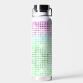Groovy Eclectic Boho Abstrakt Toric Prilag Flag Trinkflasche (Rückseite)