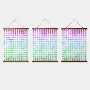 Groovy Eclectic Boho Abstrakt Toric Prilag Flag Wandteppich Mit Holzrahmen