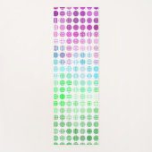 Groovy Eclectic Boho Abstrakt Toric Prilag Flag Yogamatte (Vorderseite)